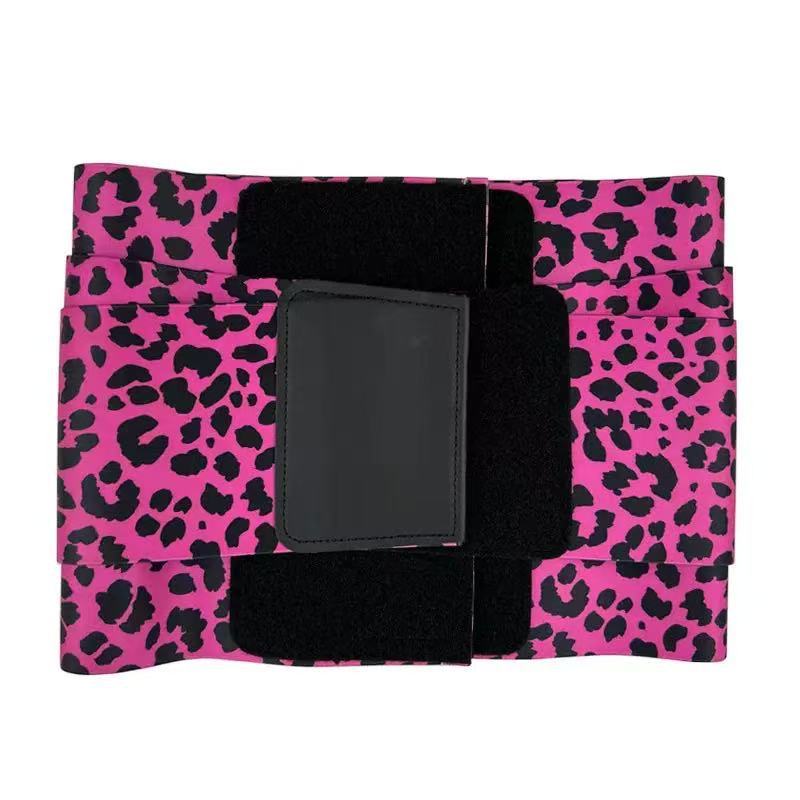 Leopard print waist belt