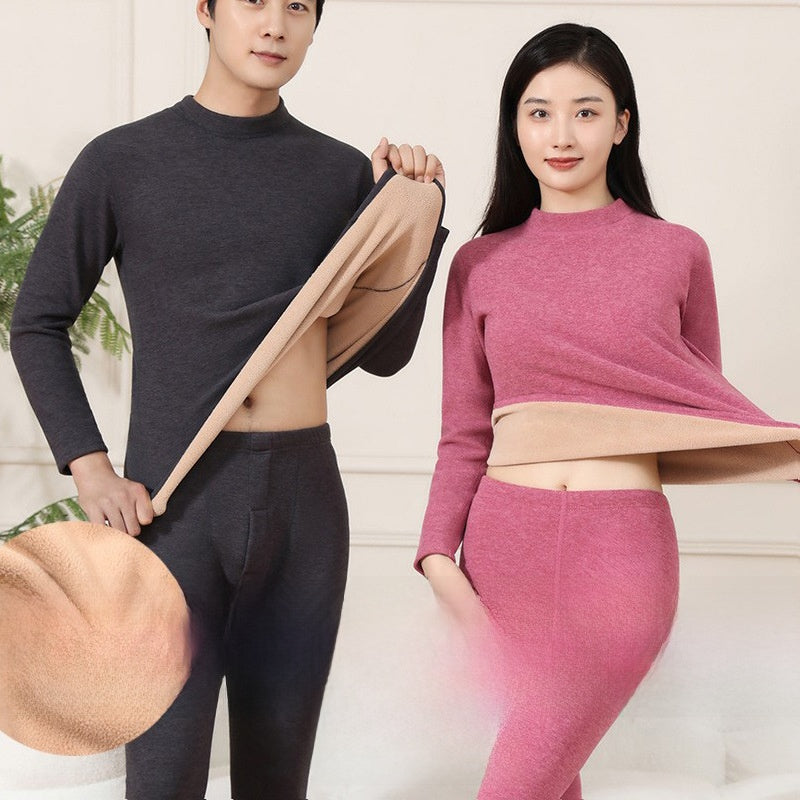 Men's thermal clothing is padded and thickened