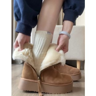 Fleece-Lined Winter Snow Boots