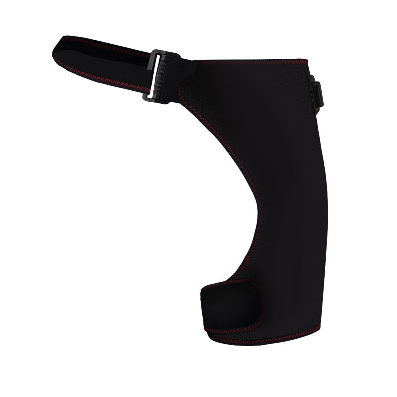 Far-infrared electric heating hip protection and massage device