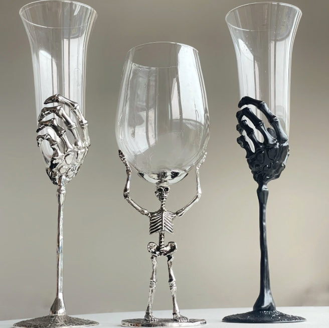 Creative Skull Bone Hand Champagne Glass