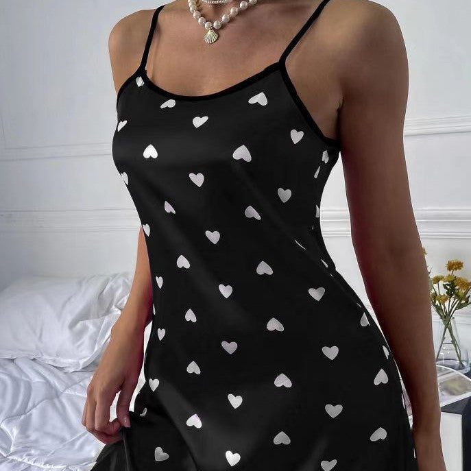 Women's Satin Sling Nightgown Summer Sleepwear