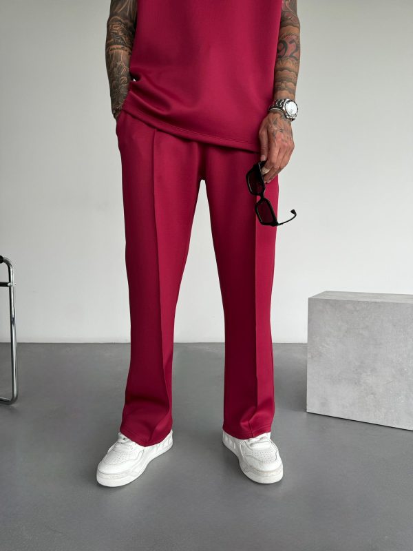 Loose straight-cut sports casual trousers