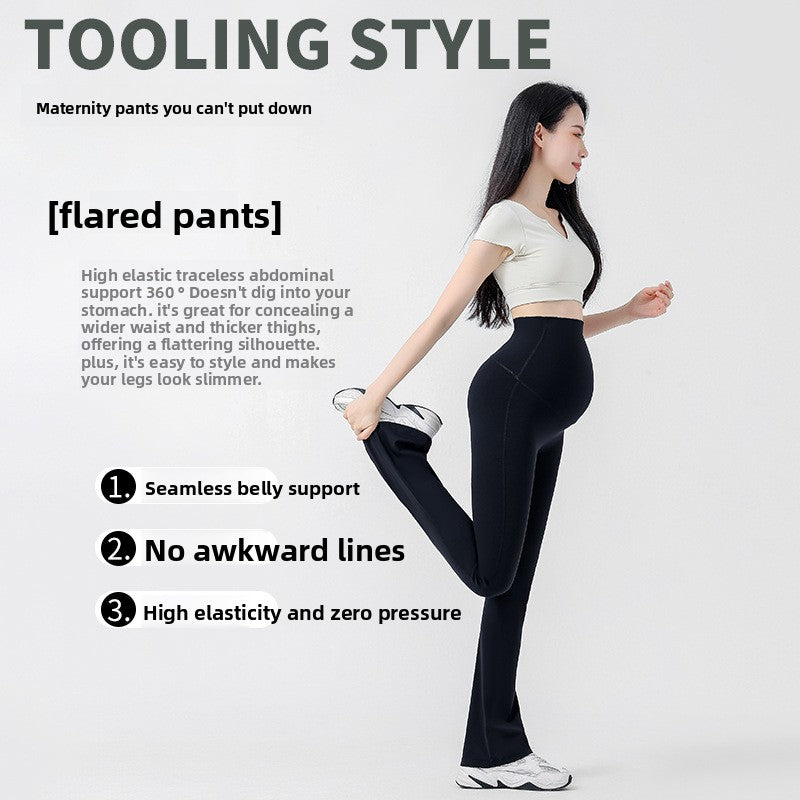 Casual slimming and seamless maternity pants