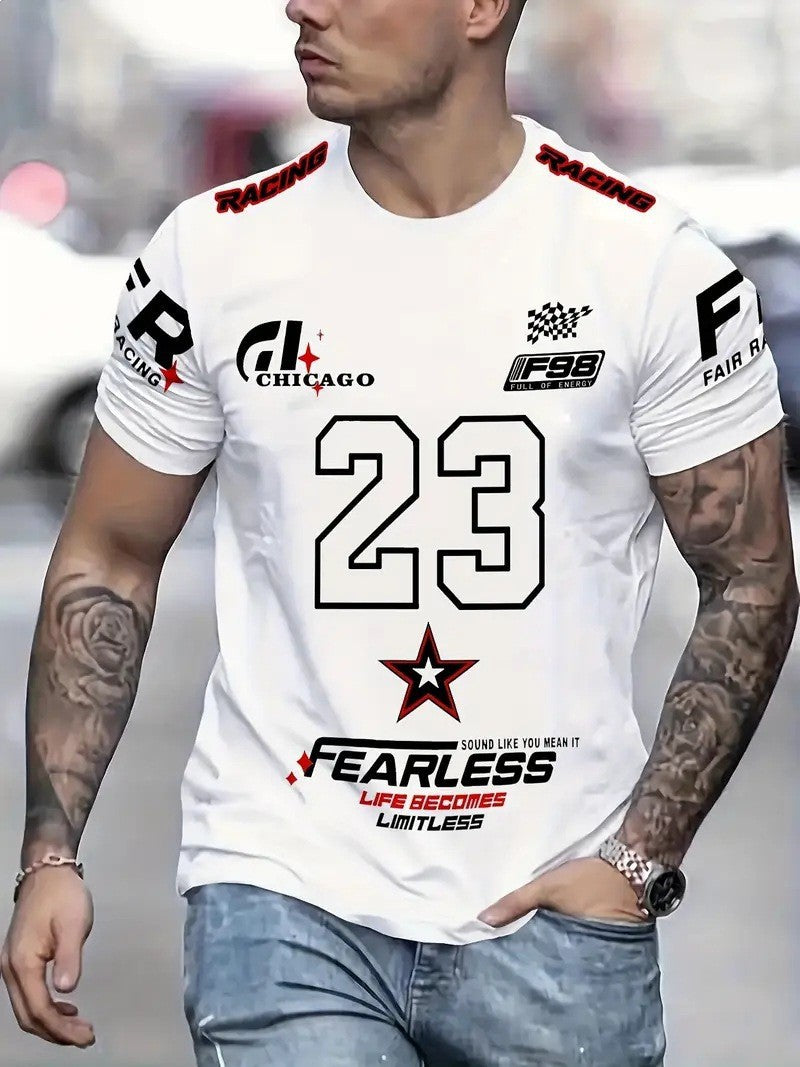 Men's summer loose short-sleeved T-shirt