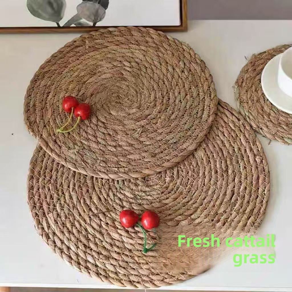 Woven grass placemat