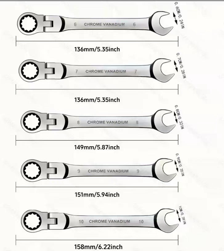 Plastic box dual-purpose ratchet wrench