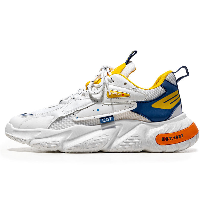 Young man's mesh casual shoes for outdoor activities