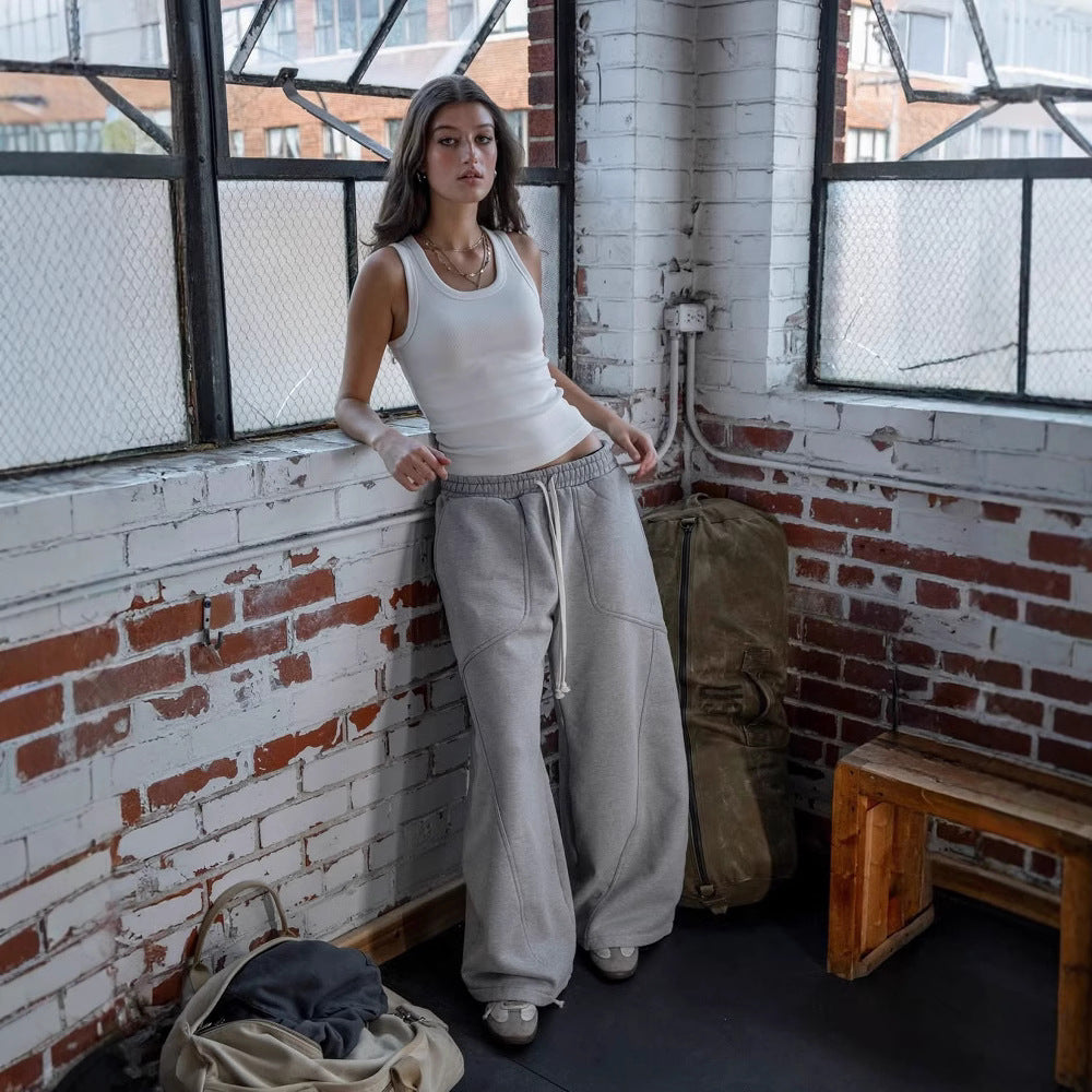 Embroidered sweatpants for men and women