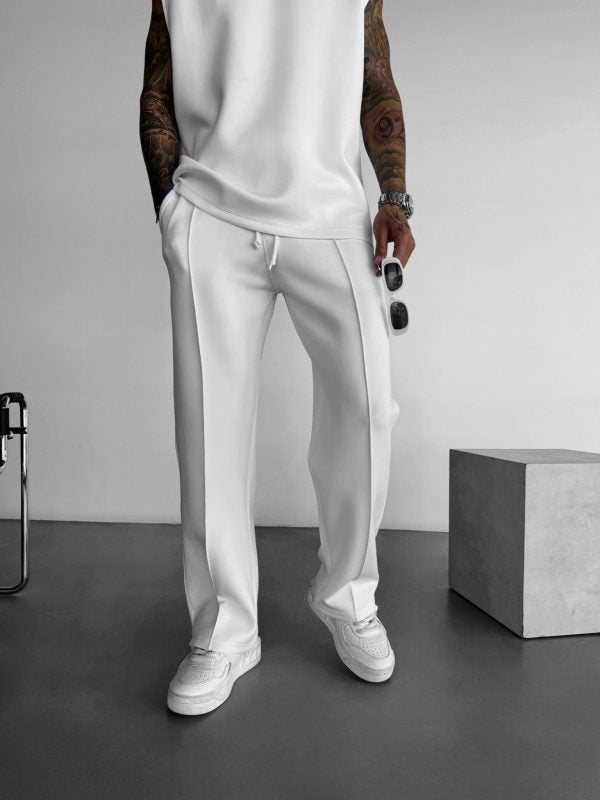 Loose straight-cut sports casual trousers