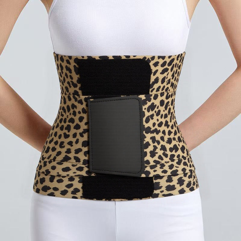 Leopard print waist belt