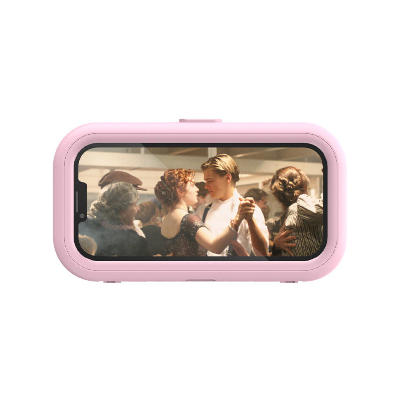 Rotatable bathroom punch-free waterproof mobile phone box