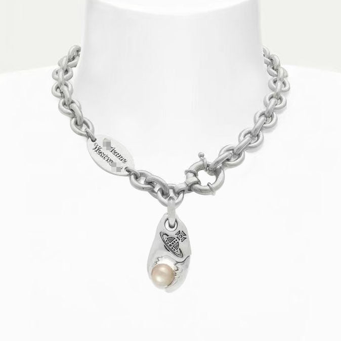 Crab claw necklace collarbone chain