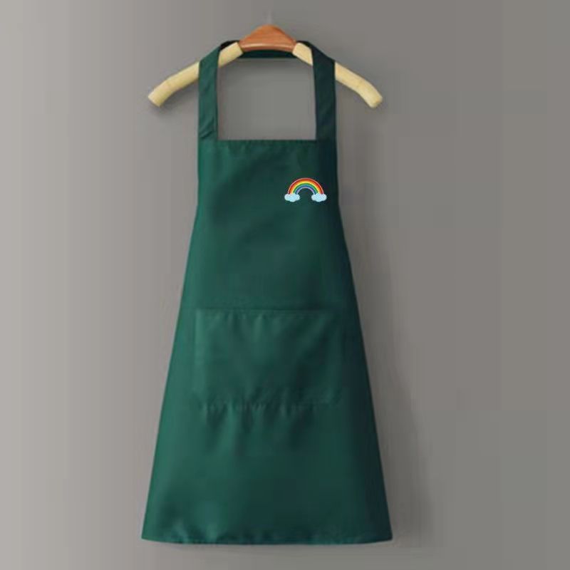 Waterproof Sleeveless Kitchen Apron with Dragon Phoenix Design