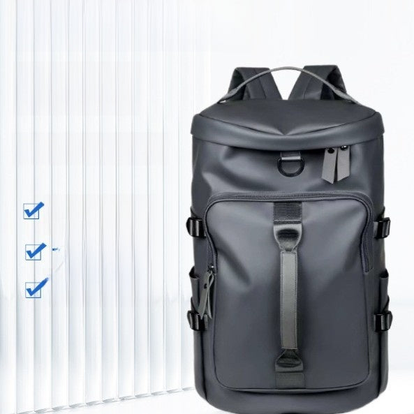 Multi-functional hand-held and double-back travel bag