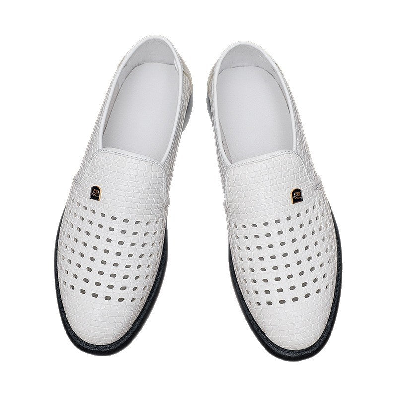 men's leather summer sandals