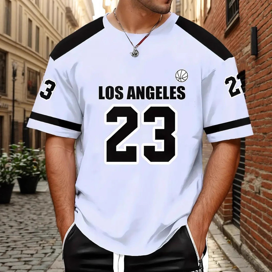 Men's summer loose short-sleeved T-shirt