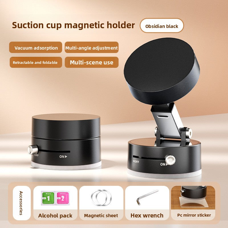 Magnetic car-mounted mobile phone holder