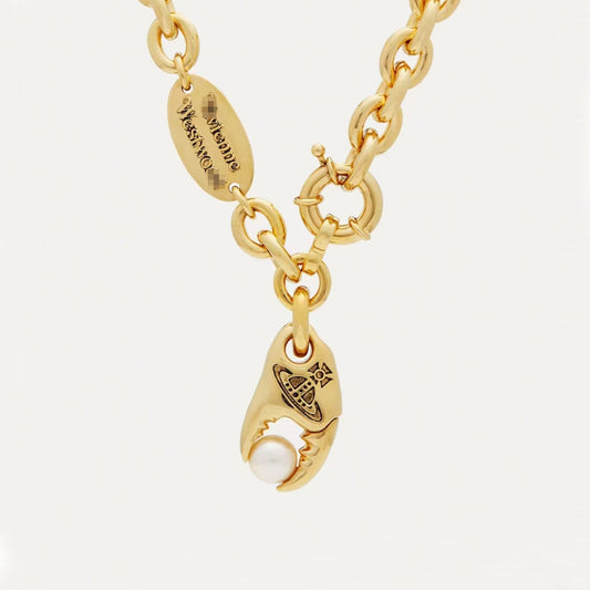 Crab claw necklace collarbone chain