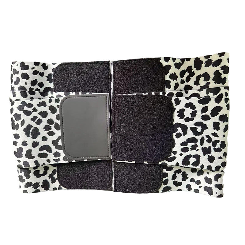 Leopard print waist belt