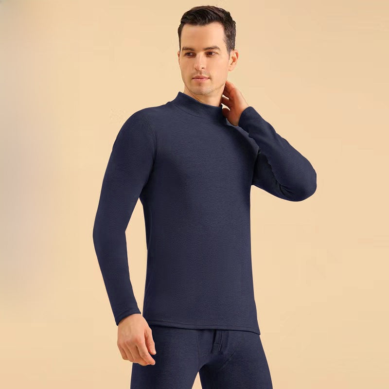 Men's thermal clothing is padded and thickened