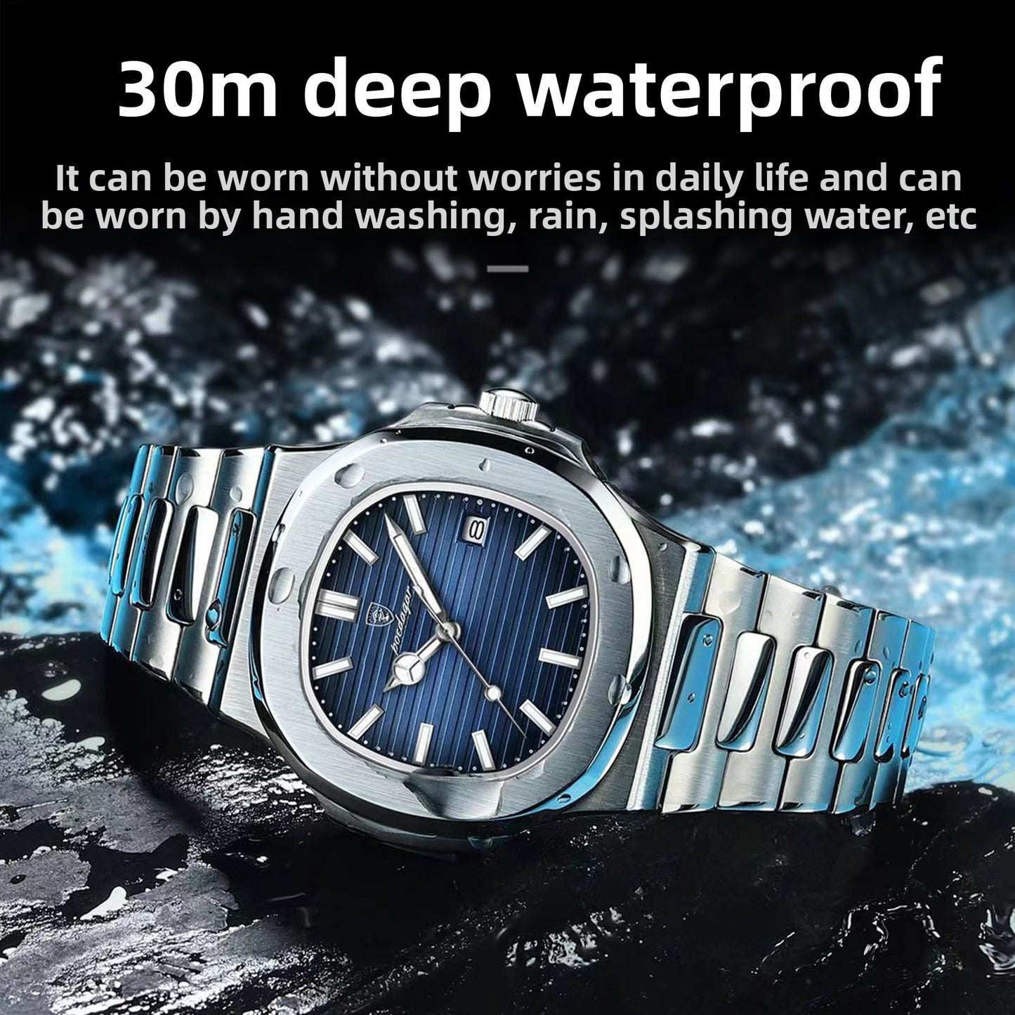 Waterproof ultra-thin men's watch