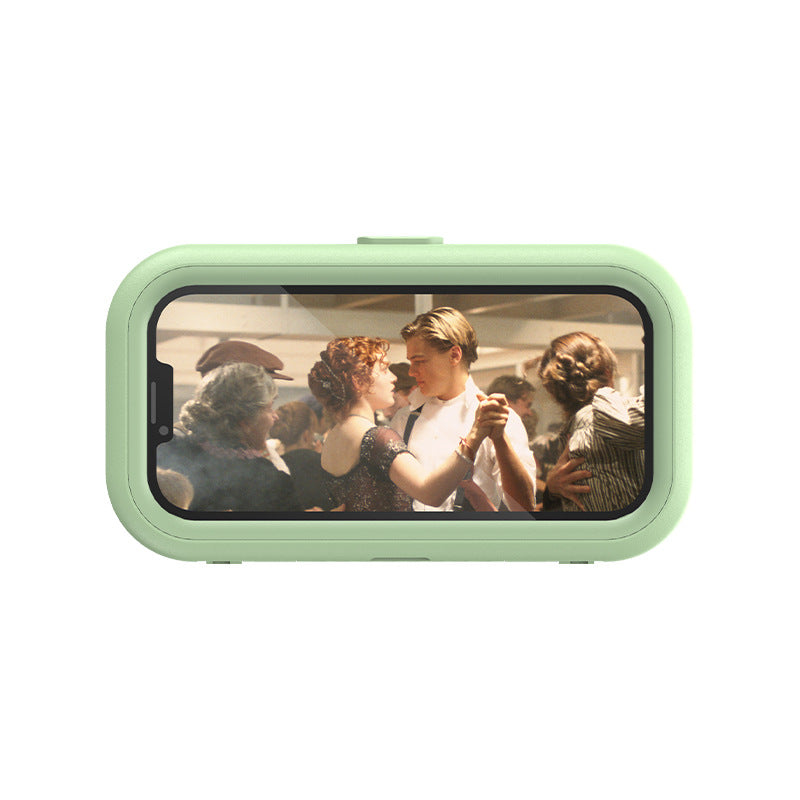 Rotatable bathroom punch-free waterproof mobile phone box