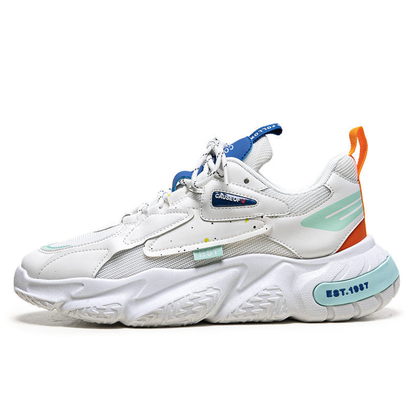 Young man's mesh casual shoes for outdoor activities