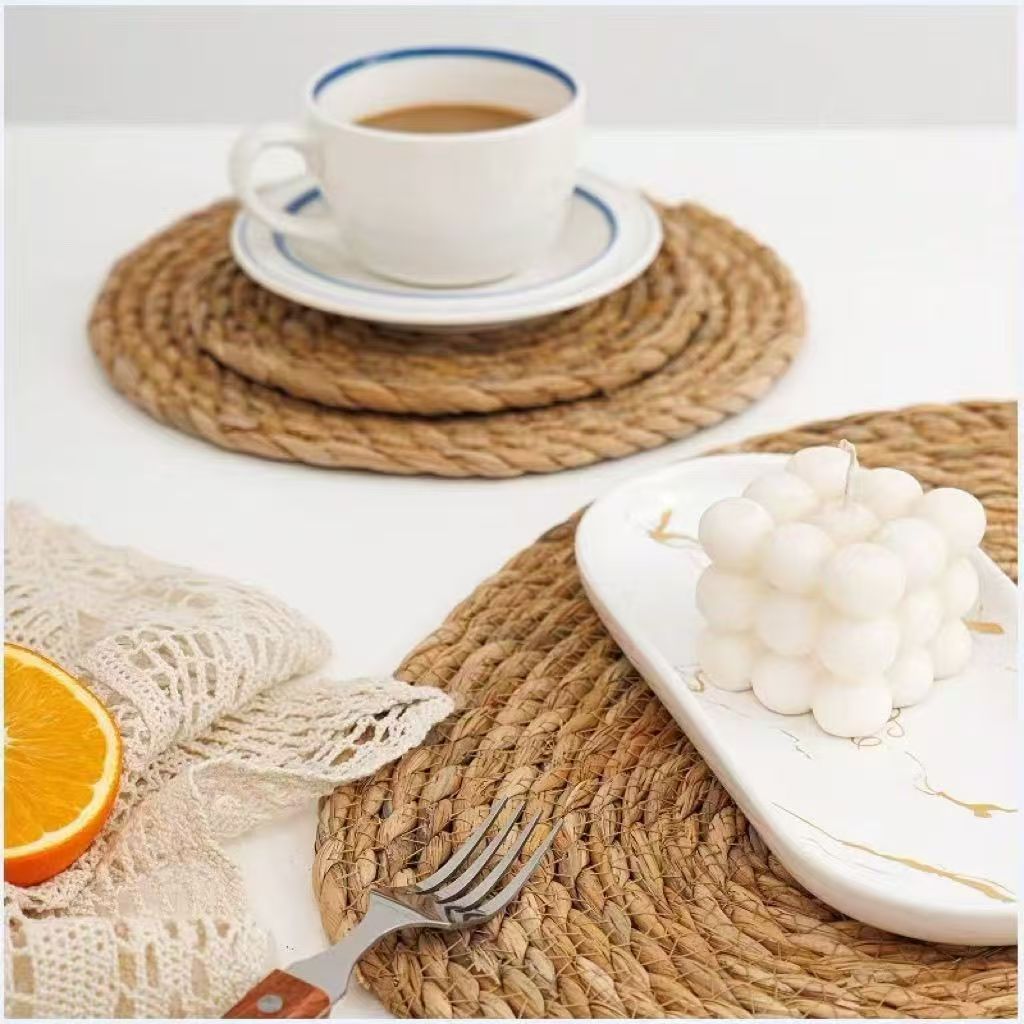 Woven grass placemat