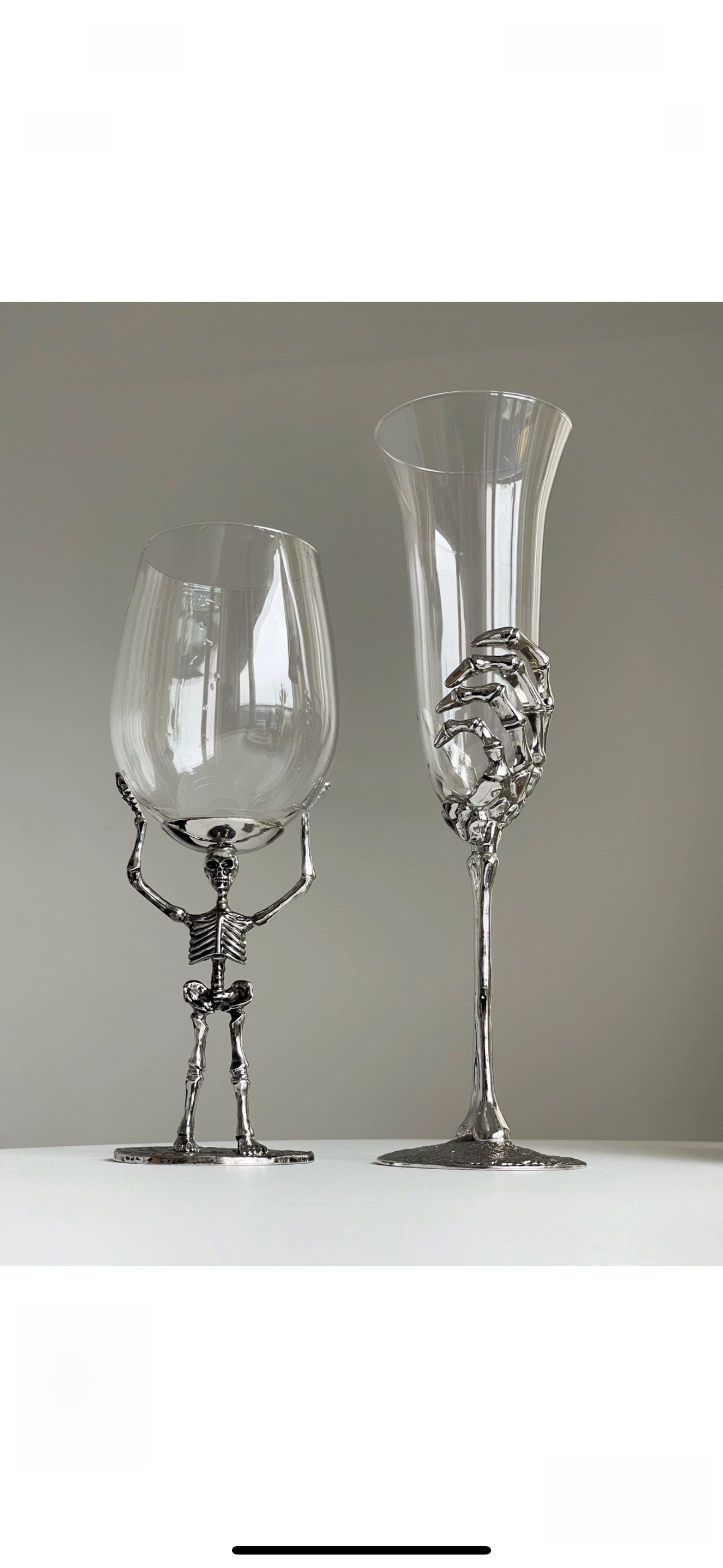 Creative Skull Bone Hand Champagne Glass