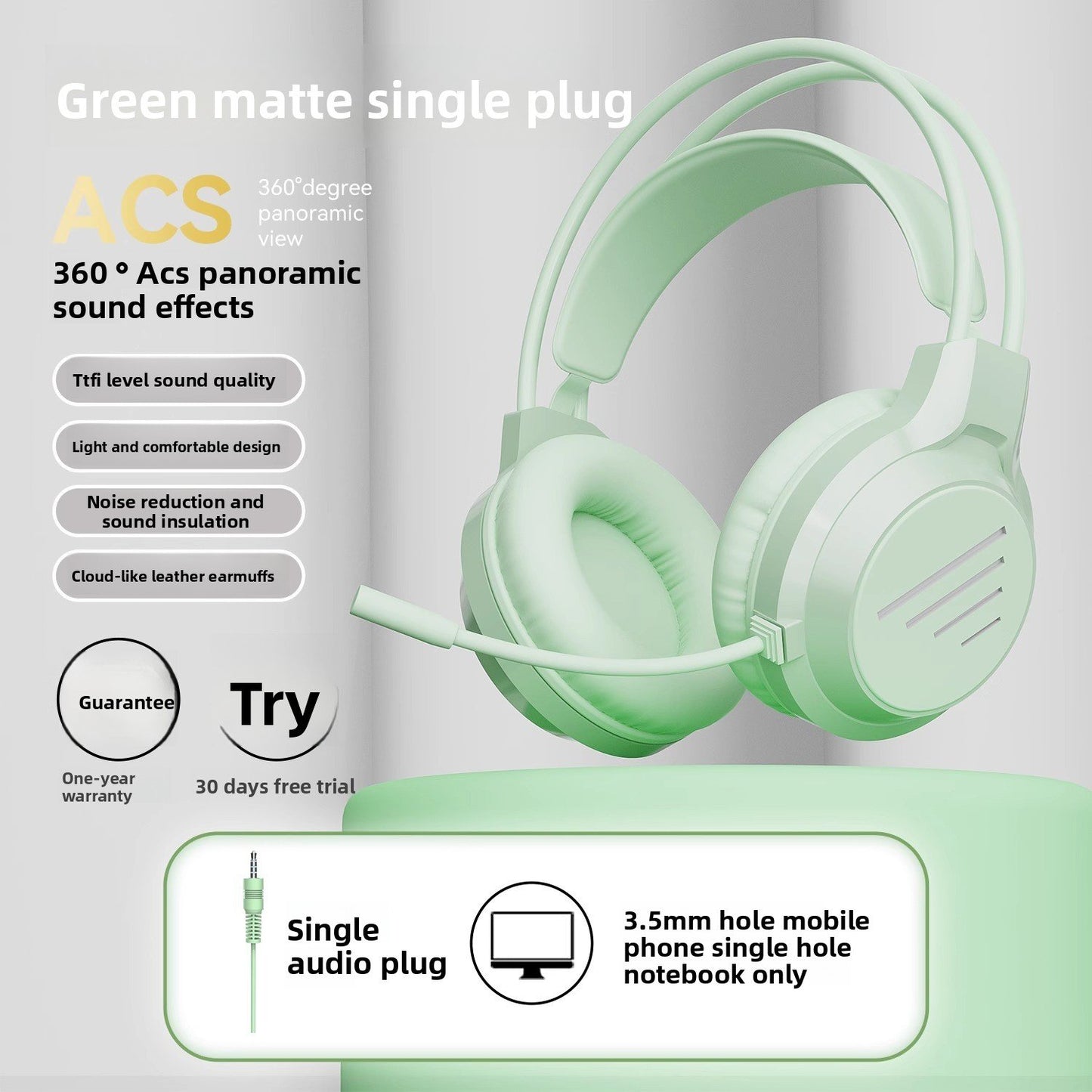 Wired headphones