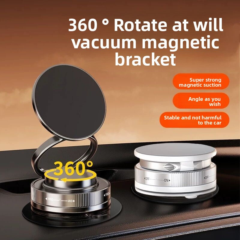 Magnetic car-mounted mobile phone holder
