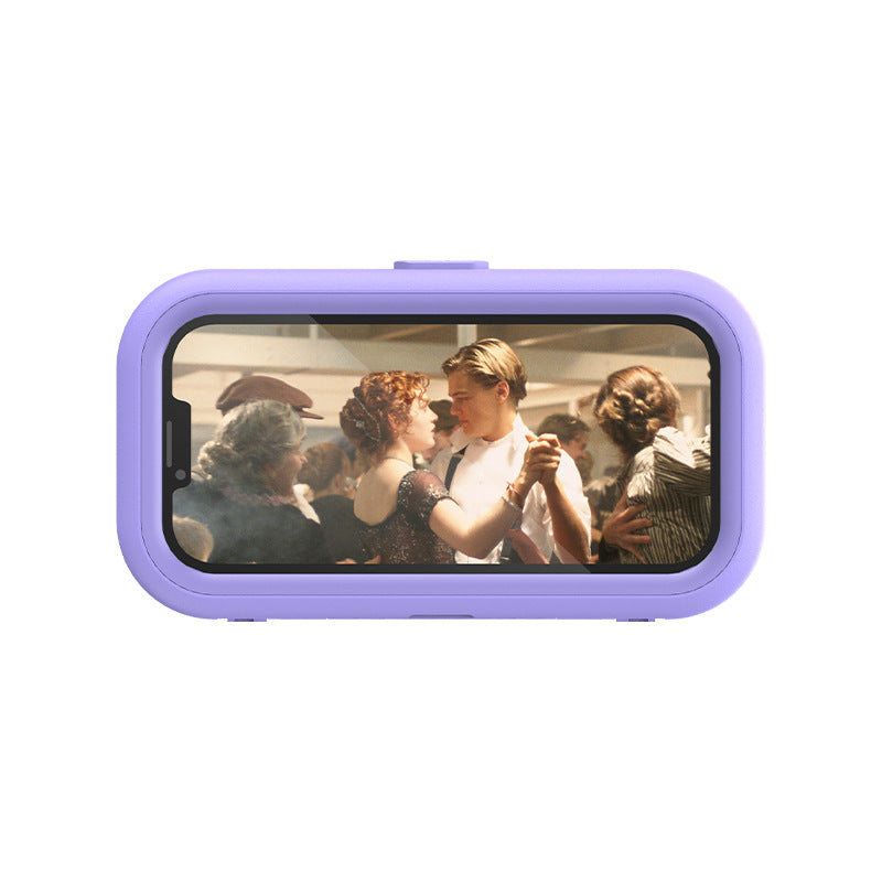 Rotatable bathroom punch-free waterproof mobile phone box