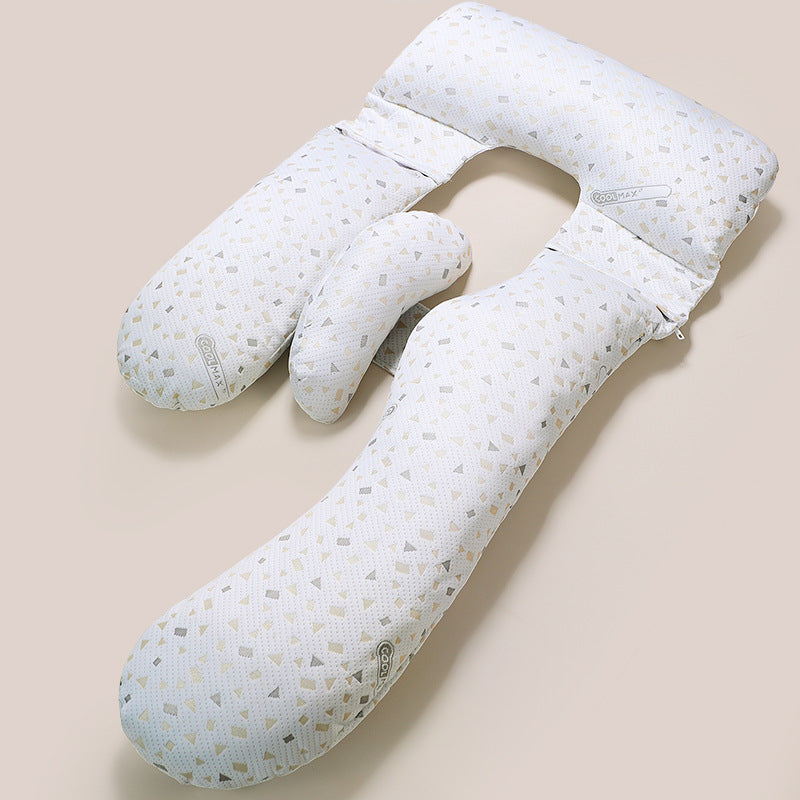 Pregnant woman's waist-supporting side-sleeping pillow