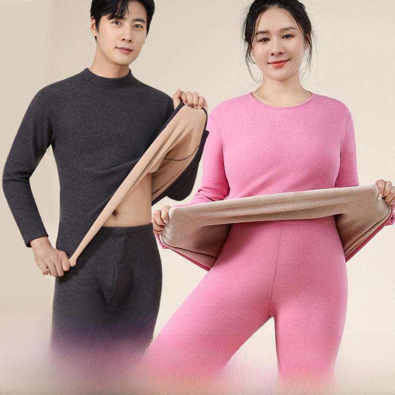 Men's thermal clothing is padded and thickened