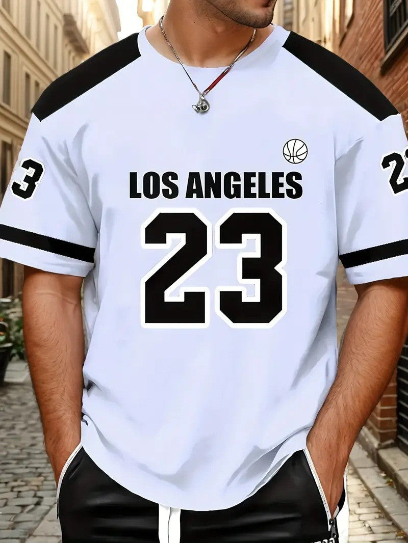 Men's summer loose short-sleeved T-shirt