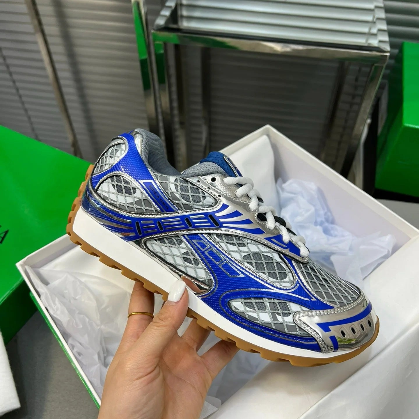Retro mesh dad shoes