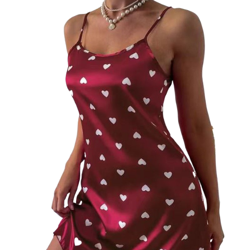 Women's Satin Sling Nightgown Summer Sleepwear