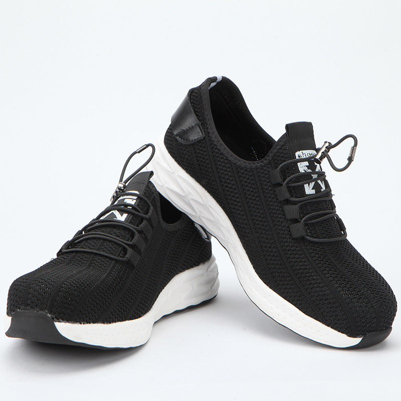 Automatic lacing anti-crush safety shoes