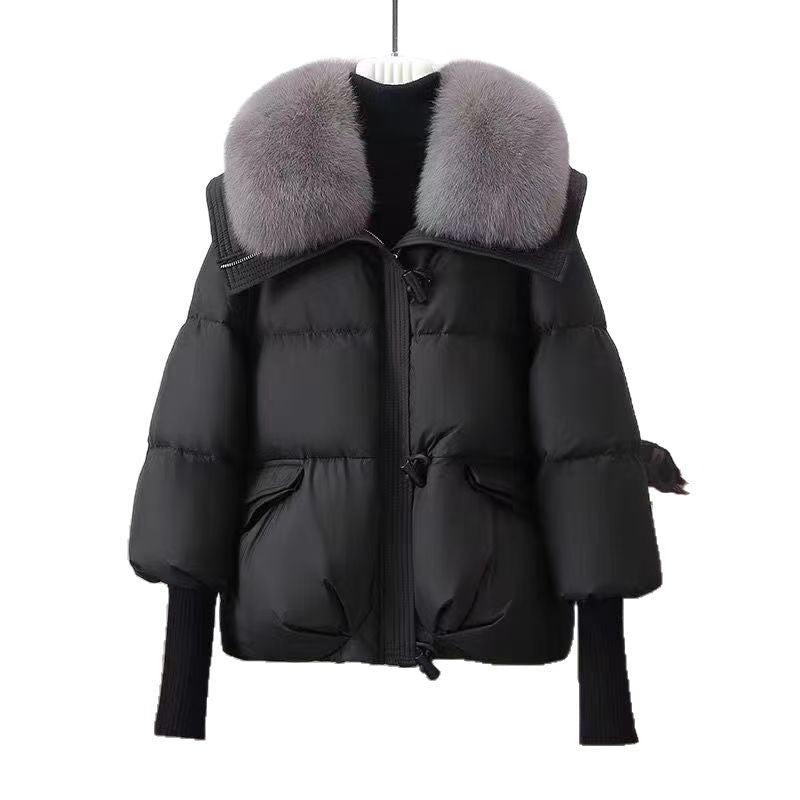 Big Wool Collar Cotton-padded Coat
