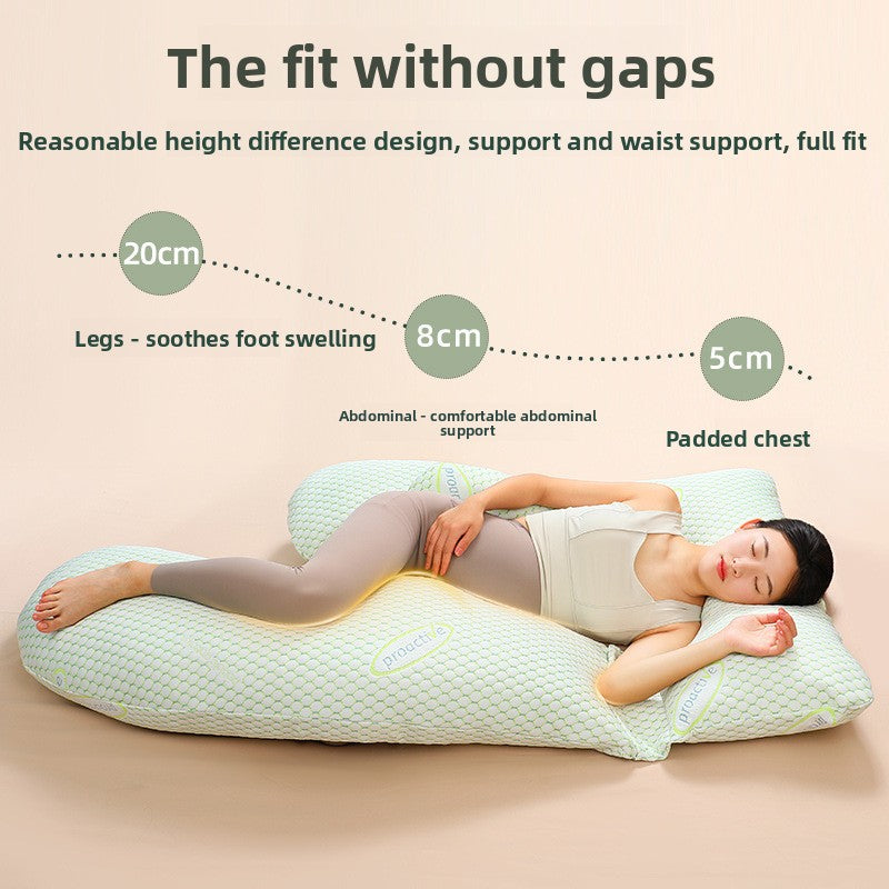 Pregnant woman's waist-supporting side-sleeping pillow