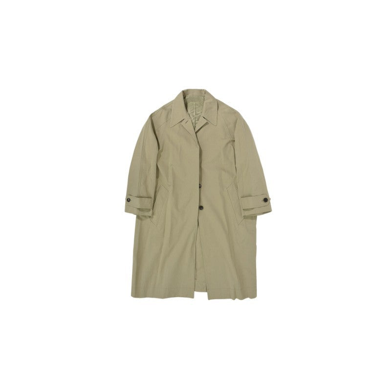 Women's Loose Mid-Length Cotton Windbreaker Jacket