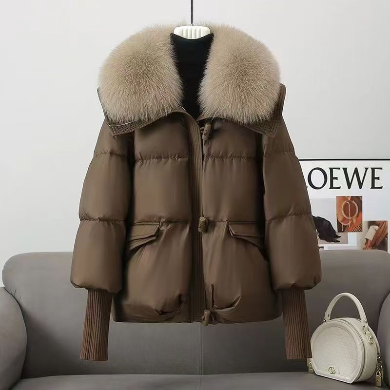 Big Wool Collar Cotton-padded Coat