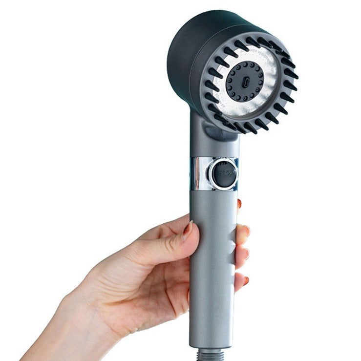 Powerful pressurized shower head for the bathroom