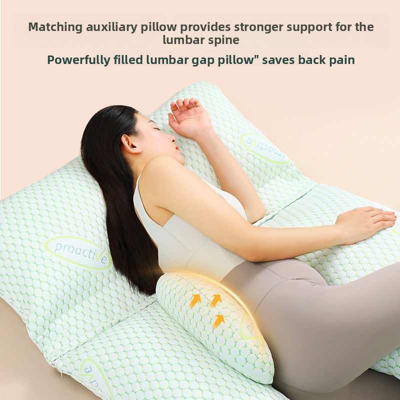Pregnant woman's waist-supporting side-sleeping pillow