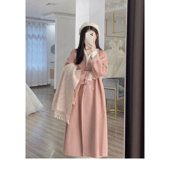 Women's woolen coats for autumn and winter