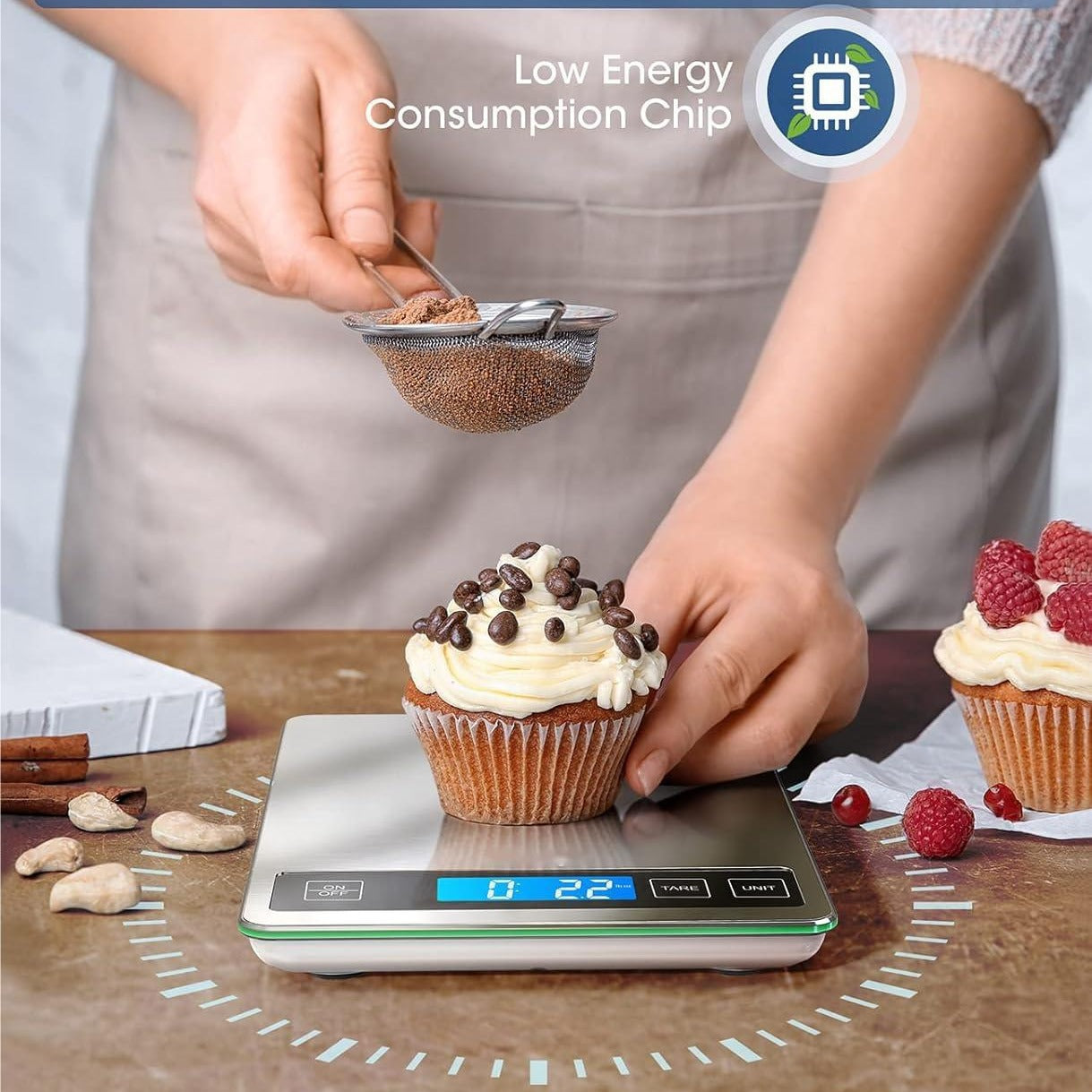 Stainless steel kitchen scale