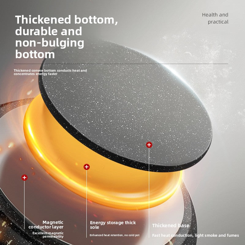 Multi-functional tourmaline non-stick frying pan