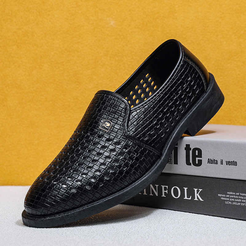 men's leather summer sandals