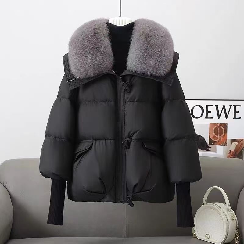 Big Wool Collar Cotton-padded Coat